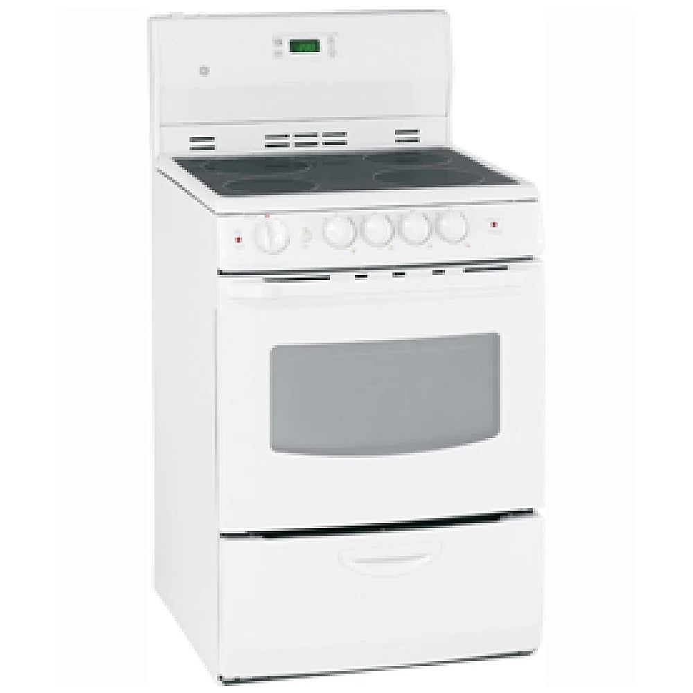 GE 24" Glass Top Stove In White JCAS745M1WW